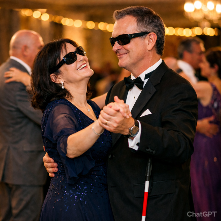 社交ダンスパーティーにおける、目の不自由な方への誘い方と配慮